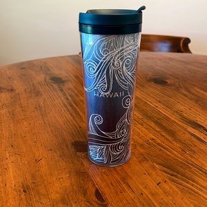 Hawaii Starbucks Travel Mug Tumbler - Blue Ombre & White Waves 16 fl. 2012/2013